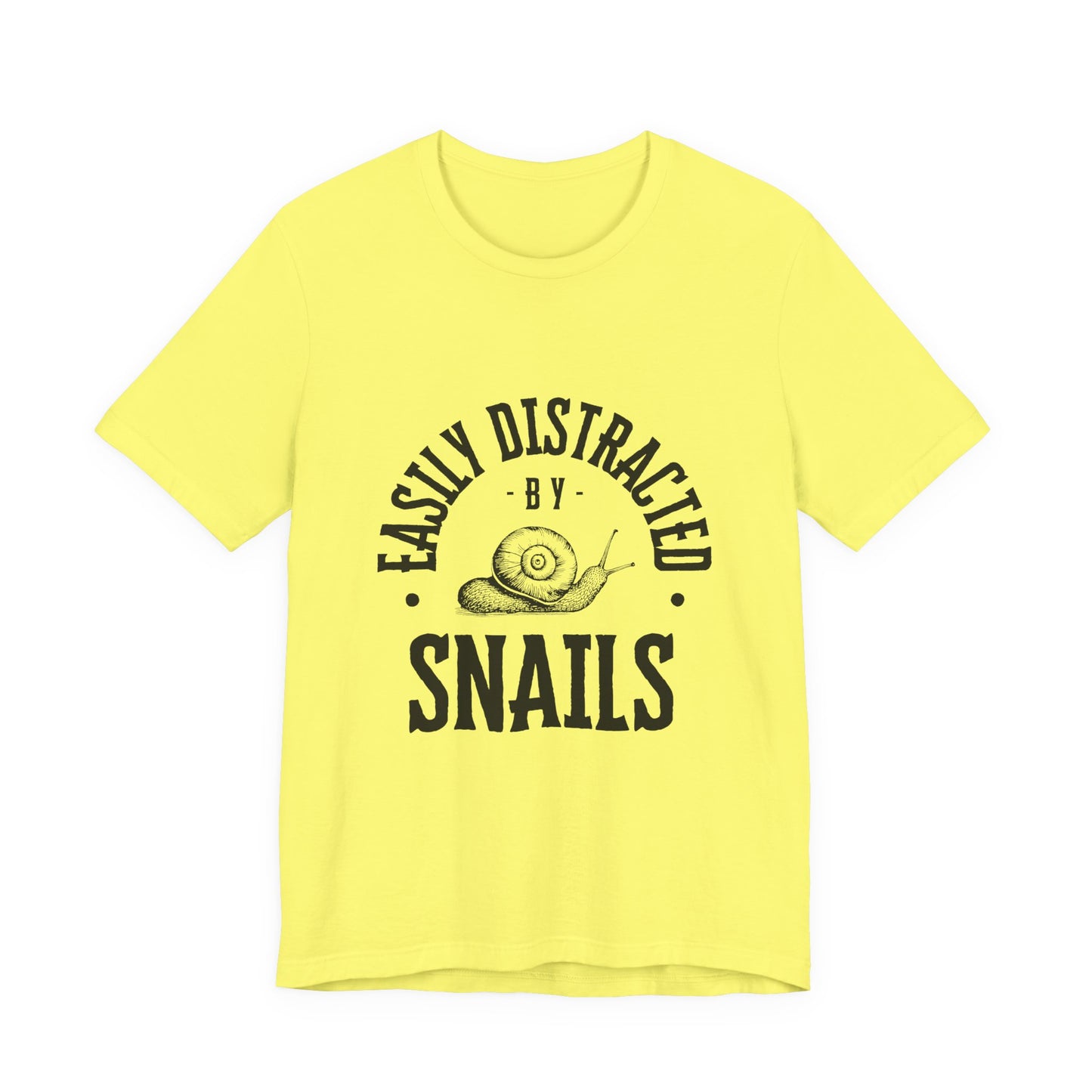 Funny Snail Unisex Tee - Easily Distracted by Snails Shirt