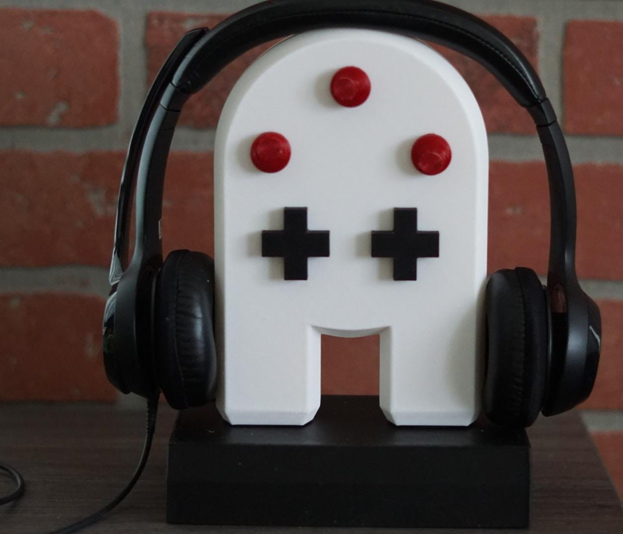 Retro Ghost Shape Headphone Stand - 3D Printed Gaming Mount-Printastic Treasures