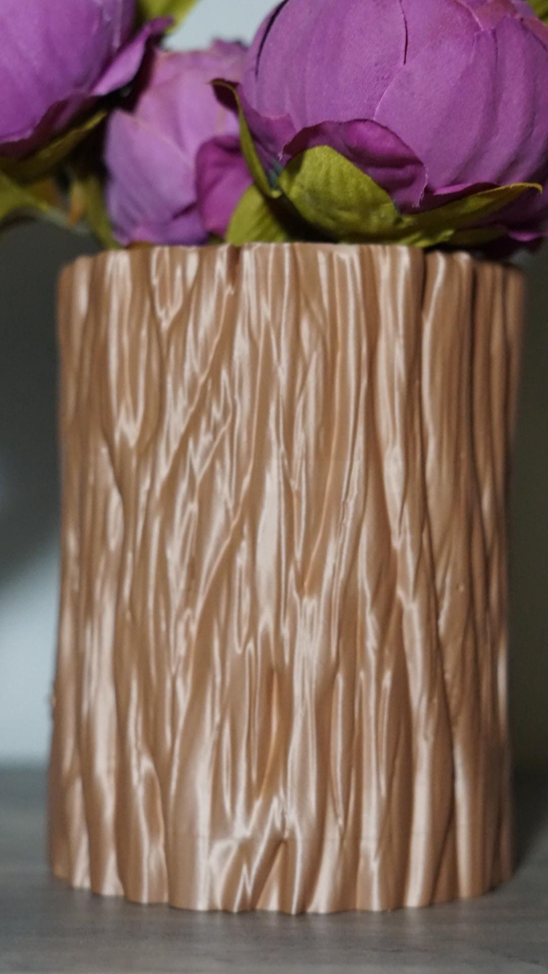 Wood Stump Vase - Rustic Modern Forest Decor-Printastic Treasures