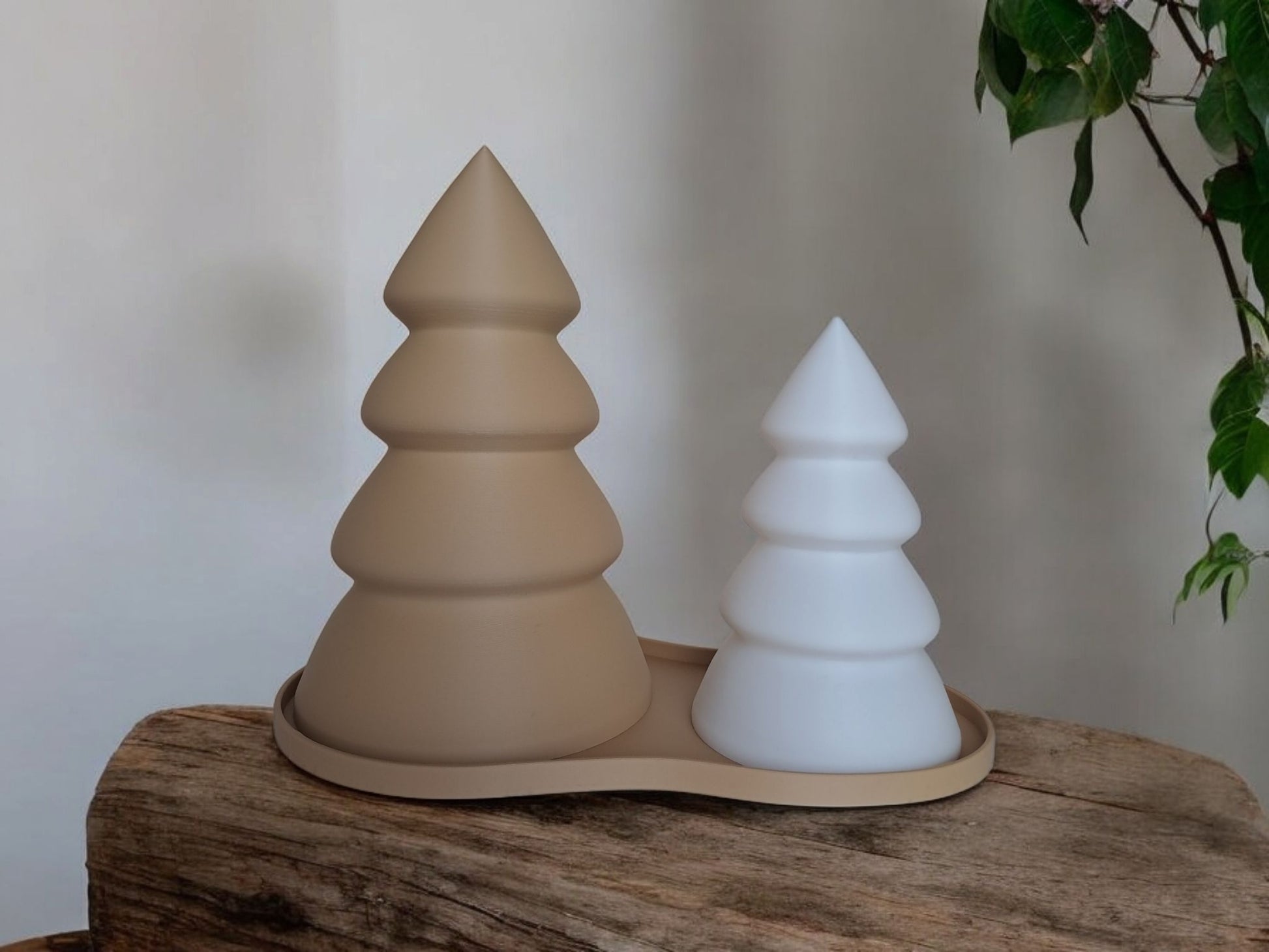 Christmas Decor - Tree Tea Light Set (2-Pack) | Festive Holiday Lighting-Printastic Treasures