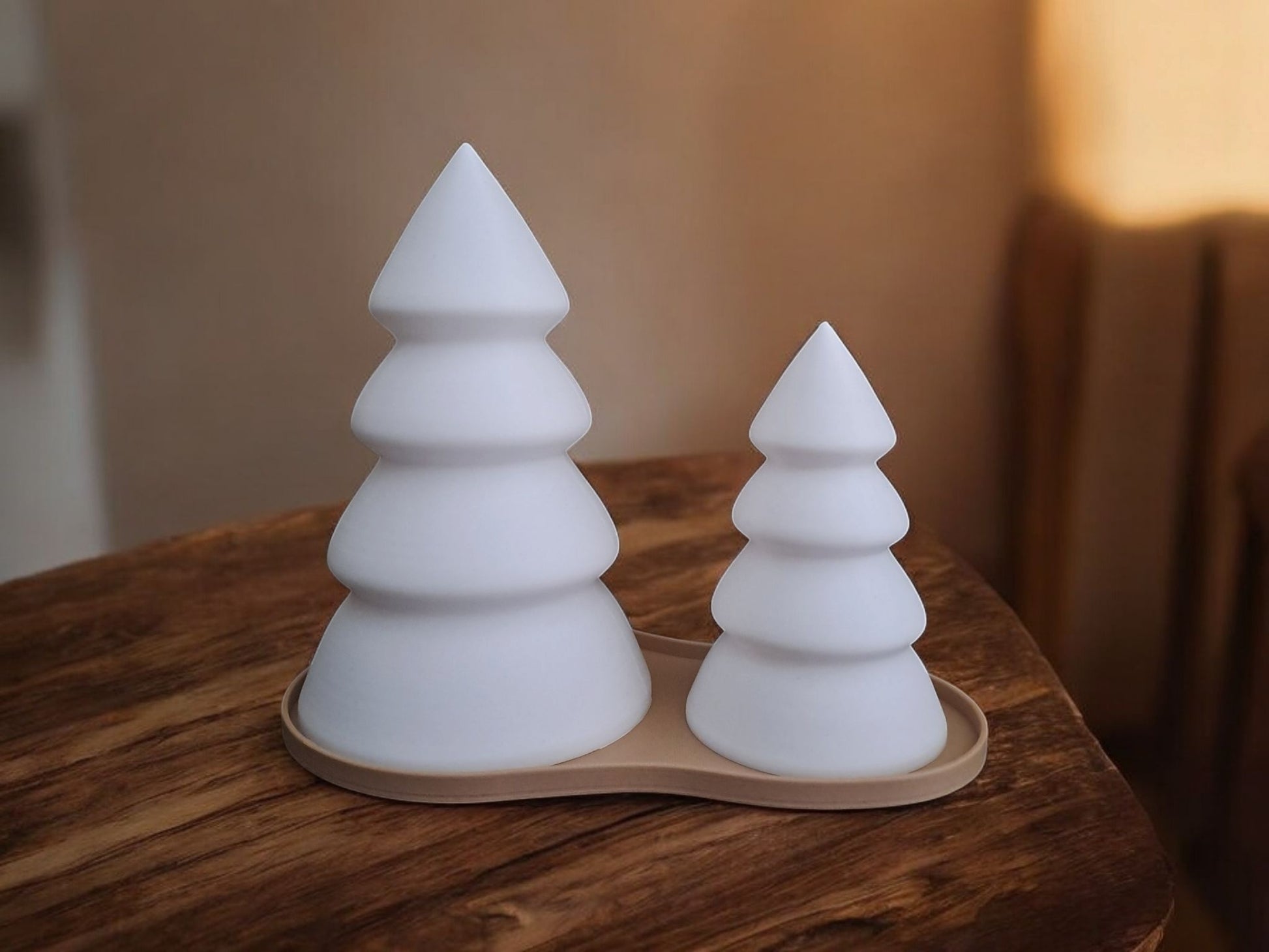 Christmas Decor - Tree Tea Light Set (2-Pack) | Festive Holiday Lighting-Printastic Treasures