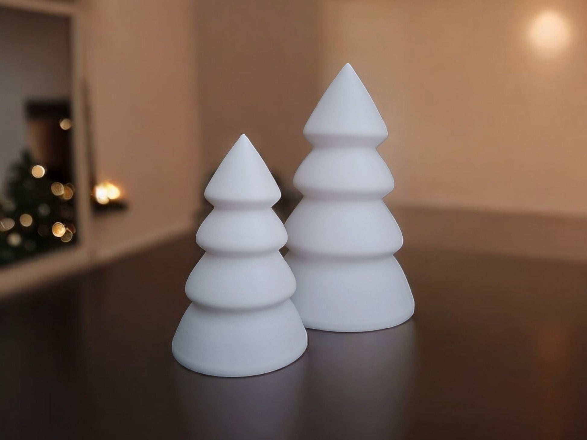 Christmas Decor - Tree Tea Light Set (2-Pack) | Festive Holiday Lighting-Printastic Treasures