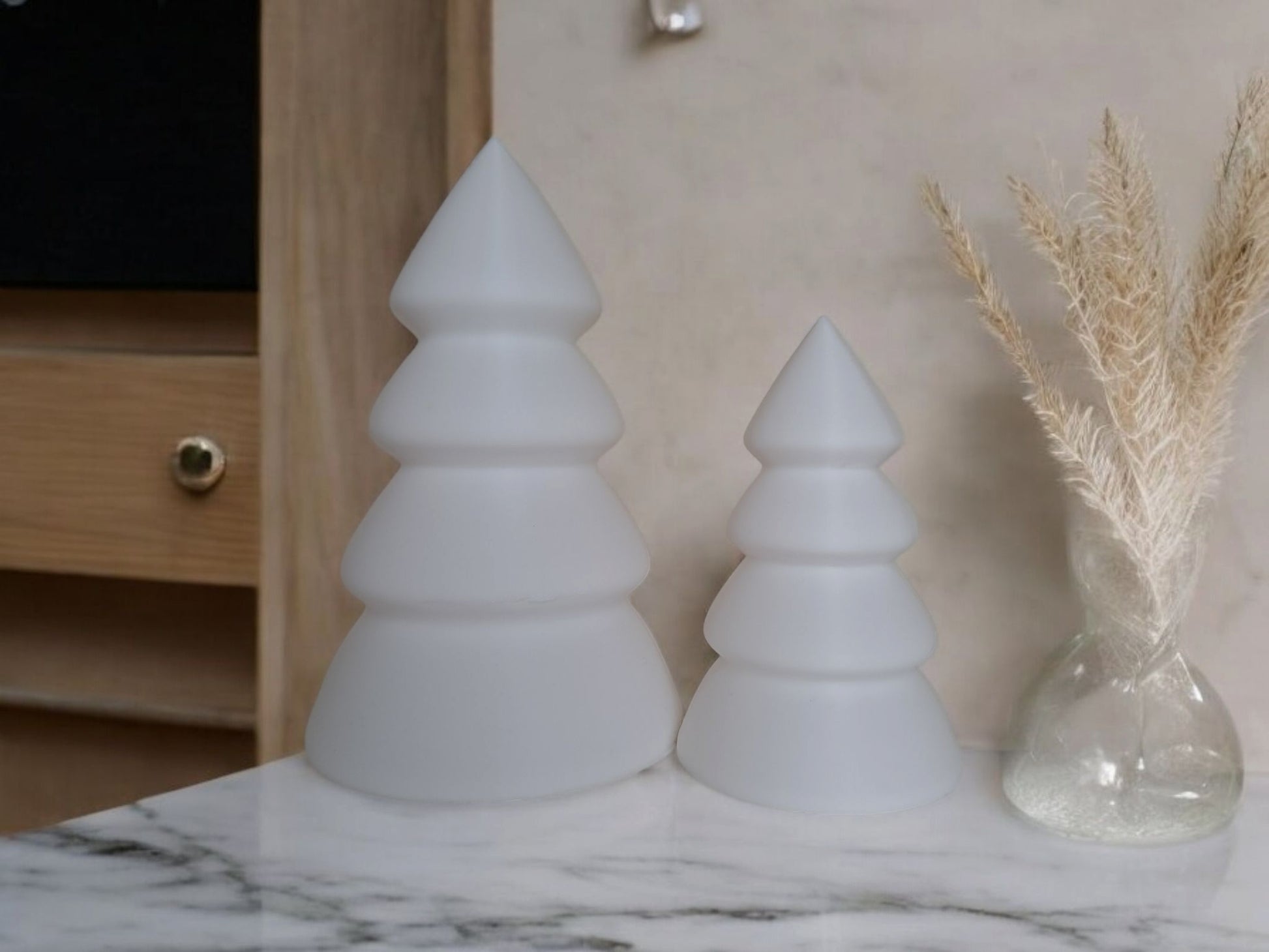 Christmas Decor - Tree Tea Light Set (2-Pack) | Festive Holiday Lighting-Printastic Treasures
