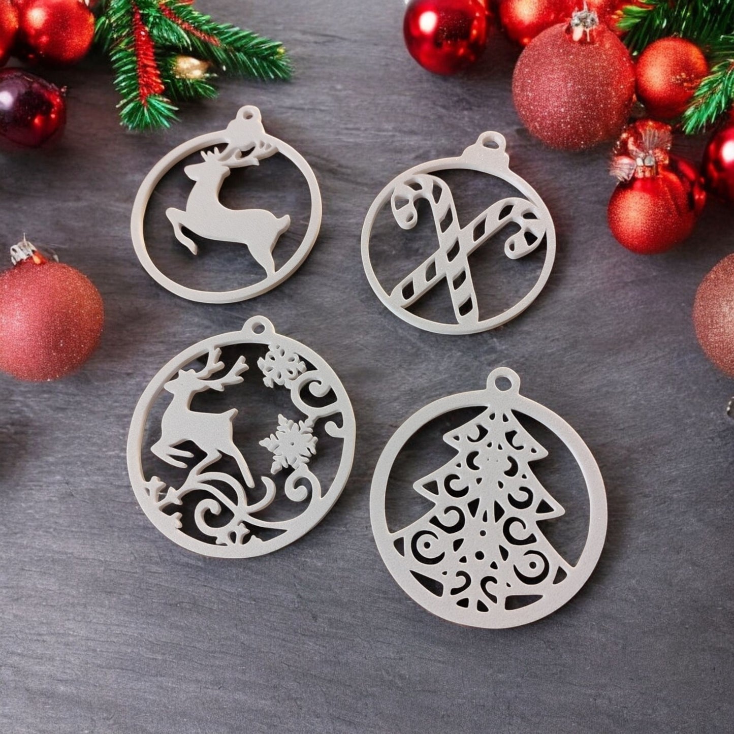 Christmas Decor Set – 10 Ornament Bundle-Printastic Treasures