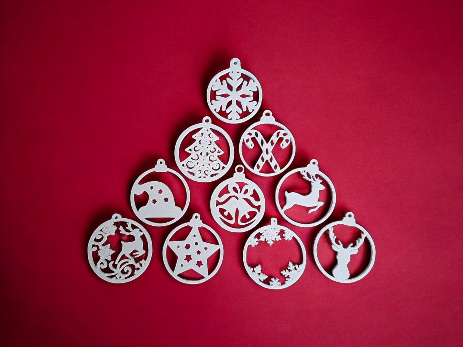 Christmas Decor Set – 10 Ornament Bundle-Printastic Treasures