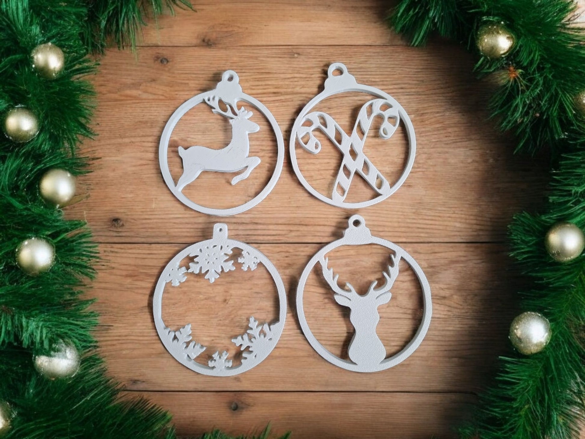 Christmas Decor Set – 10 Ornament Bundle-Printastic Treasures