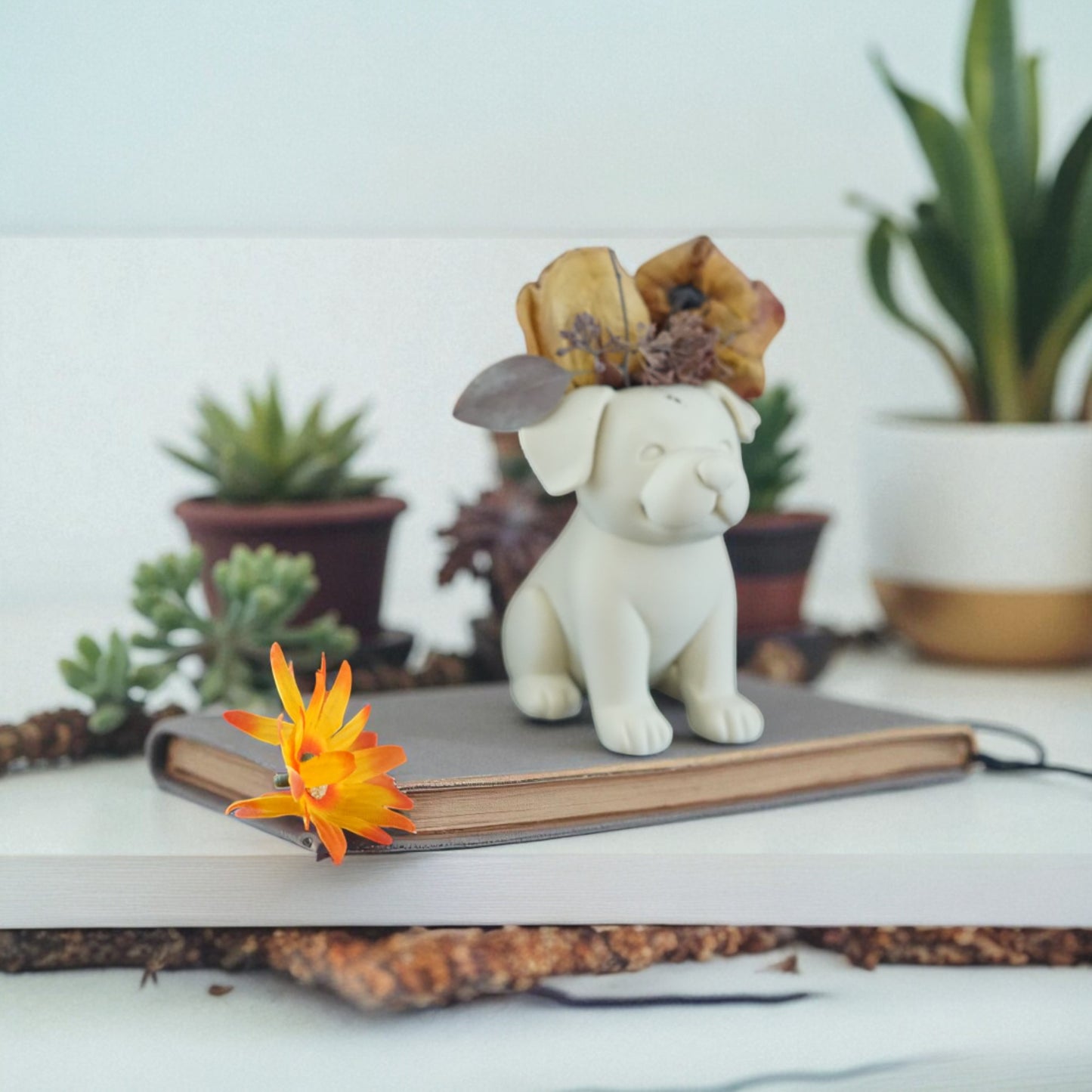 Cute Dog Vase Planter - Perfect Home Decor for Dog Lovers