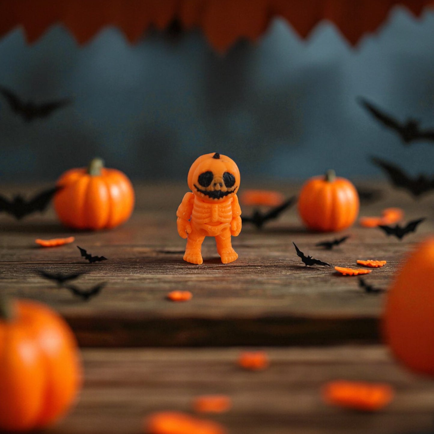 Halloween Flexi Bundle – Articulated Pumpkin, Bat, Spider, Witch, Raven & Skeleton Fidget Toys | Goodie Bag Gift | Favors