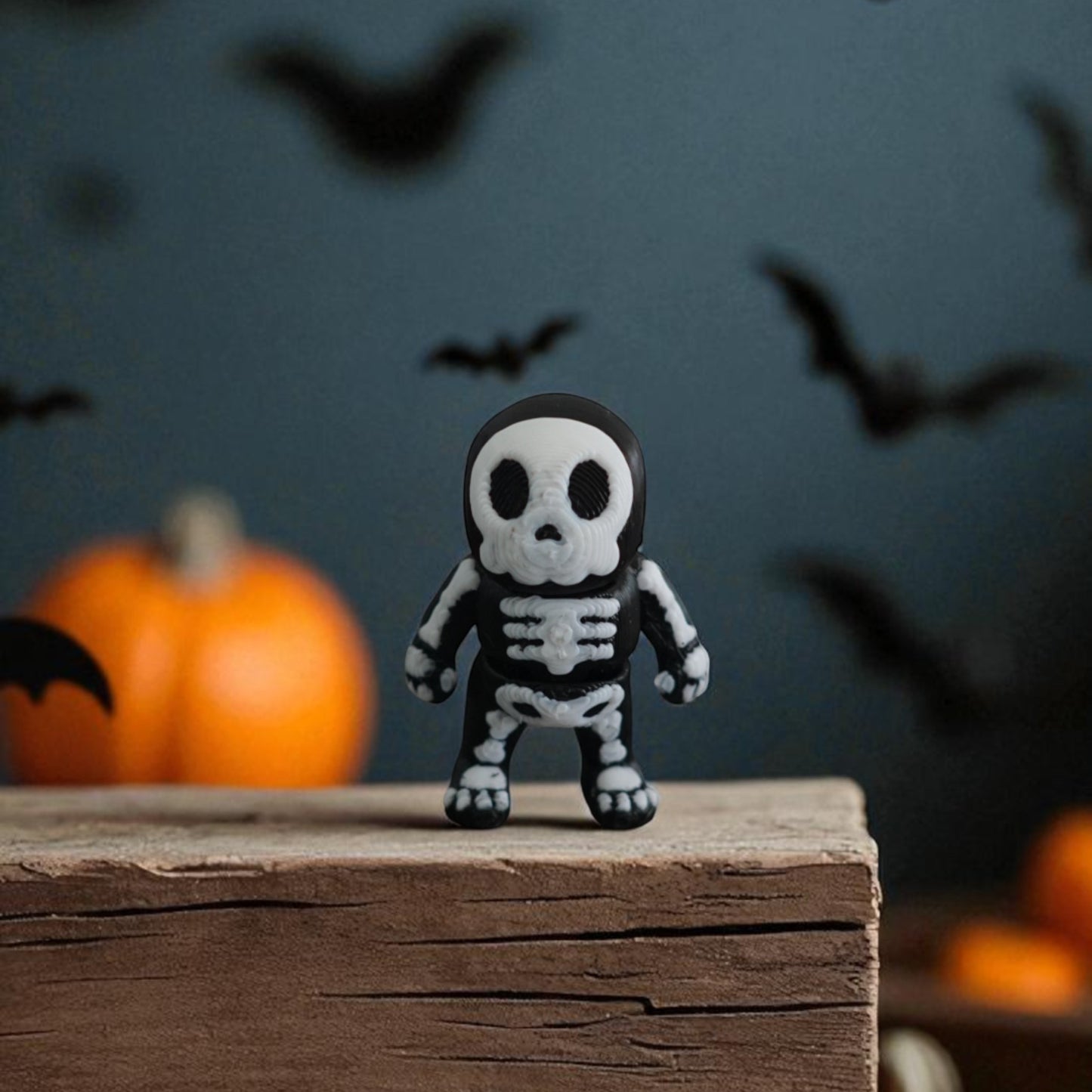 Halloween Flexi Bundle – Articulated Pumpkin, Bat, Spider, Witch, Raven & Skeleton Fidget Toys | Goodie Bag Gift | Favors