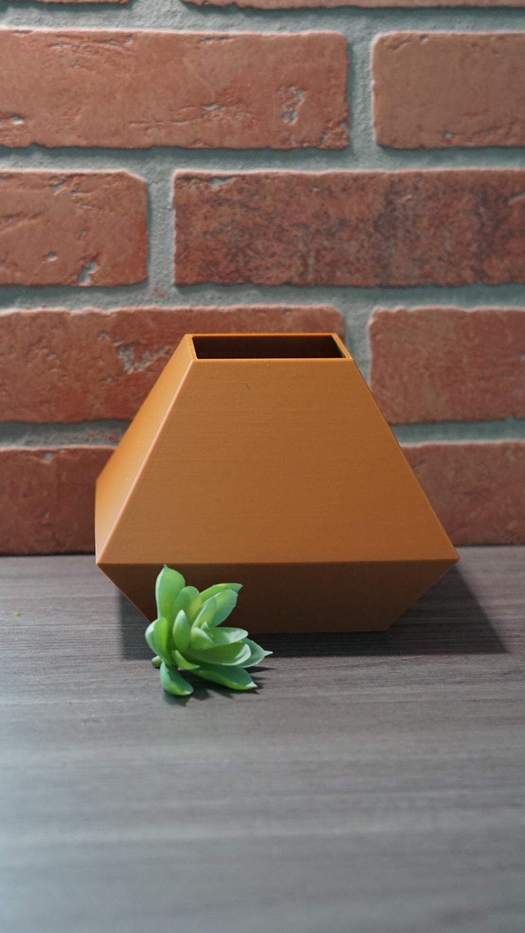 Planter – Geometric, Pyramid, Modern Minimalist-Printastic Treasures