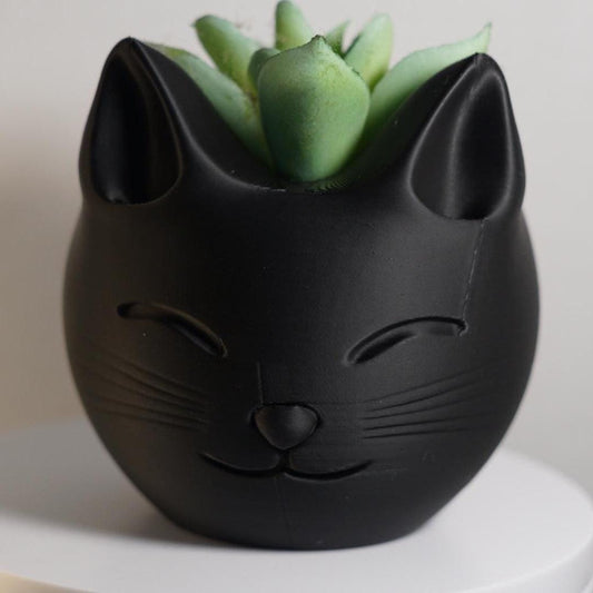 Cat Planter – Cute Succulent Pot Decor-Printastic Treasures