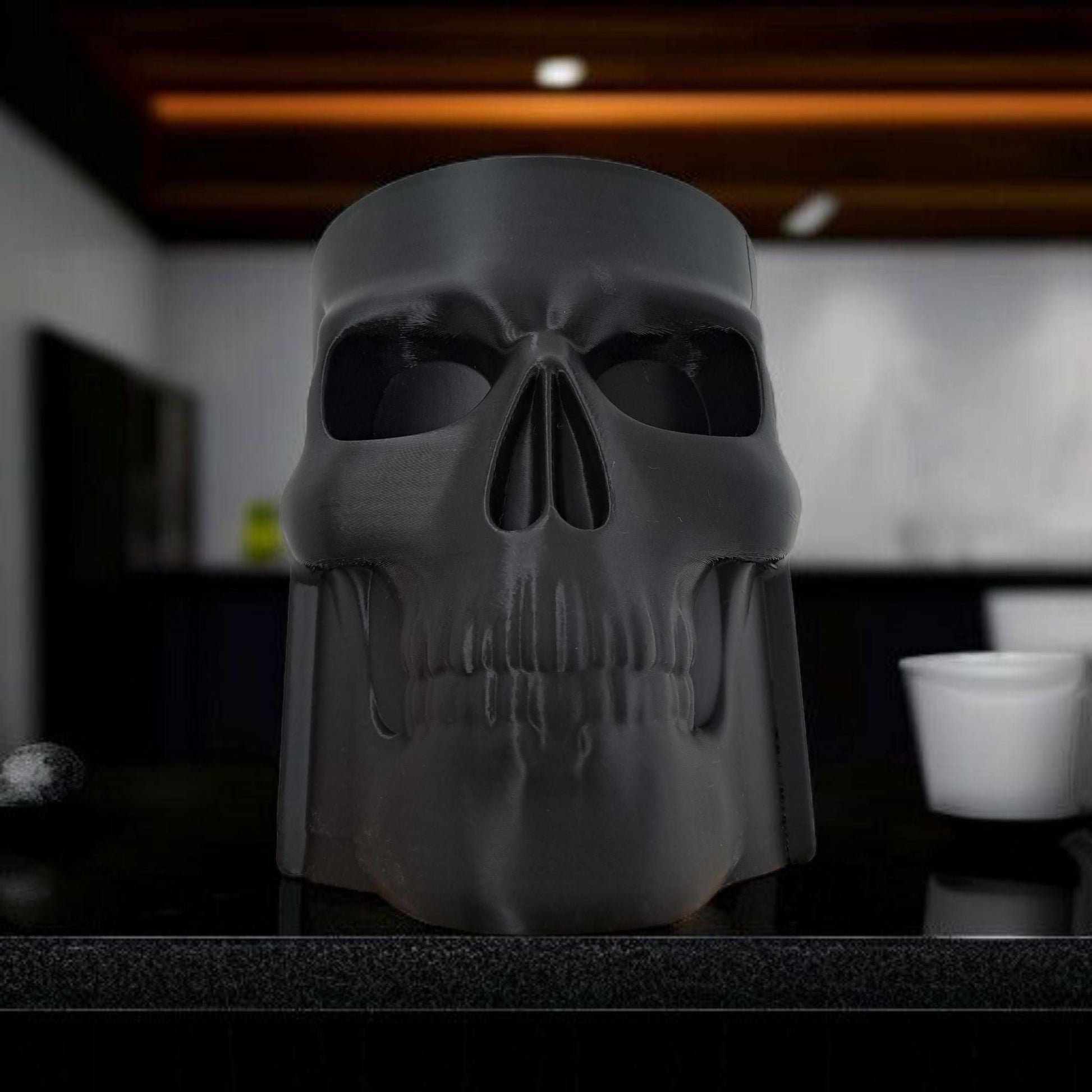 Gothic Skull Bottle Holder - Elegant Liquor Stand for Home Bars-Printastic Treasures