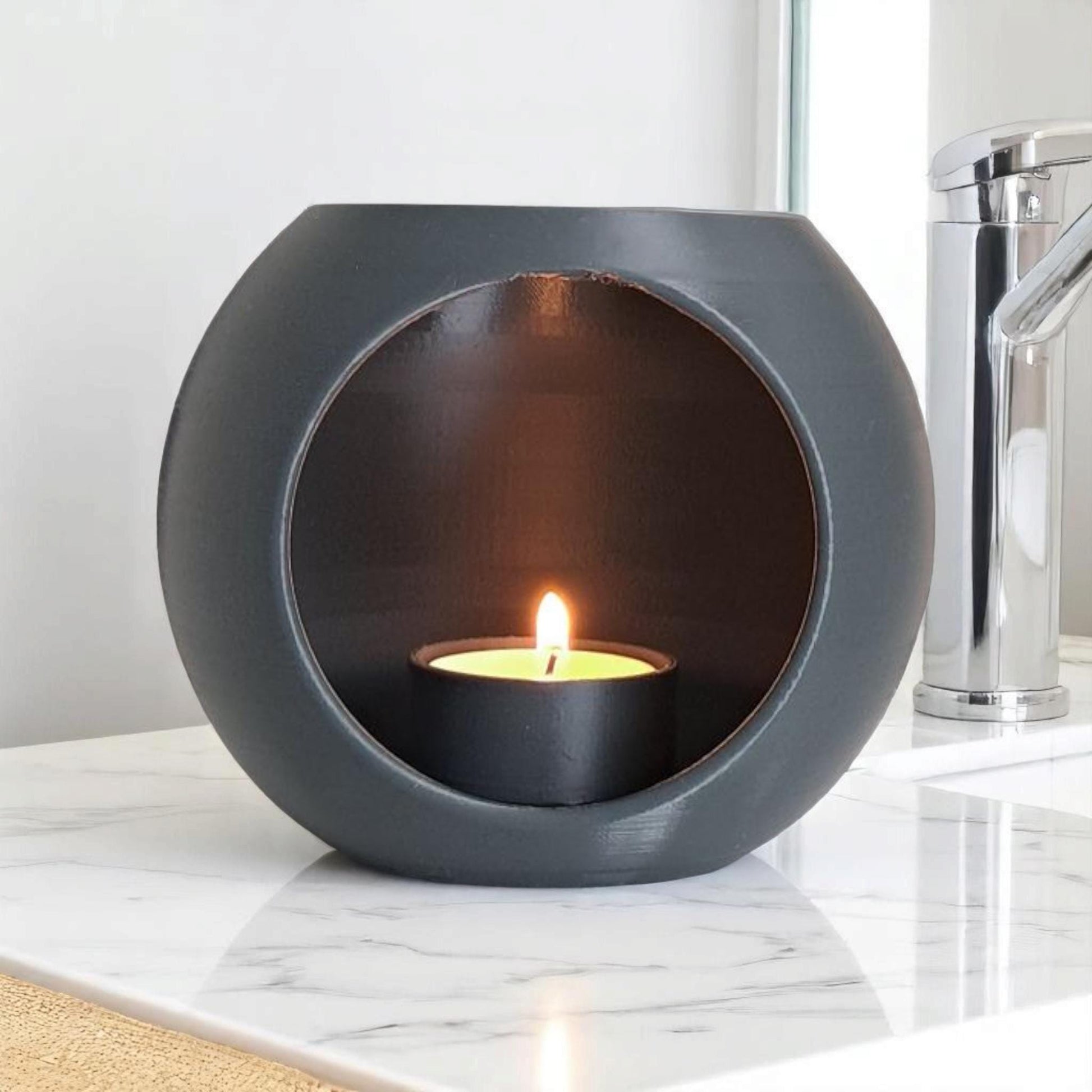Tea Light Holder, Modern Design, Minimalist LED-Printastic Treasures
