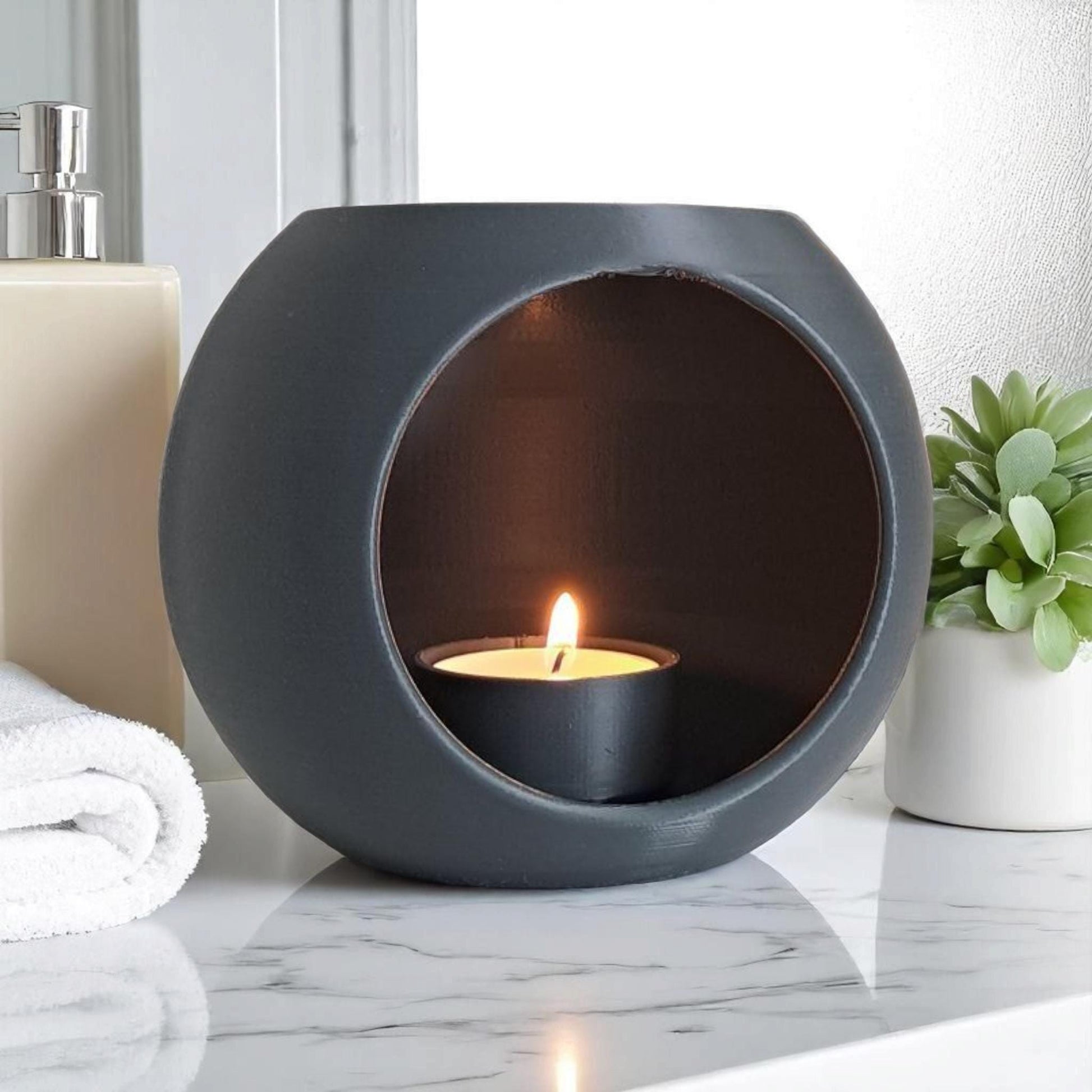 Tea Light Holder, Modern Design, Minimalist LED-Printastic Treasures