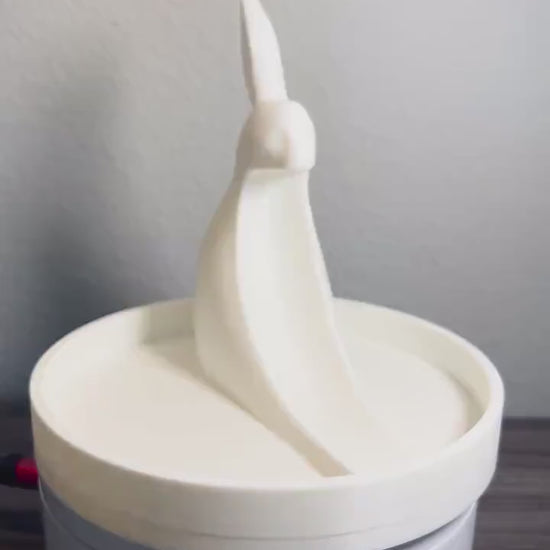 Elegant Bunny Catch-All Tray | 3D Printed Hare Jewelry Dish | Modern Key Holder | Minimalist Home Decor | Unique Gift Idea
