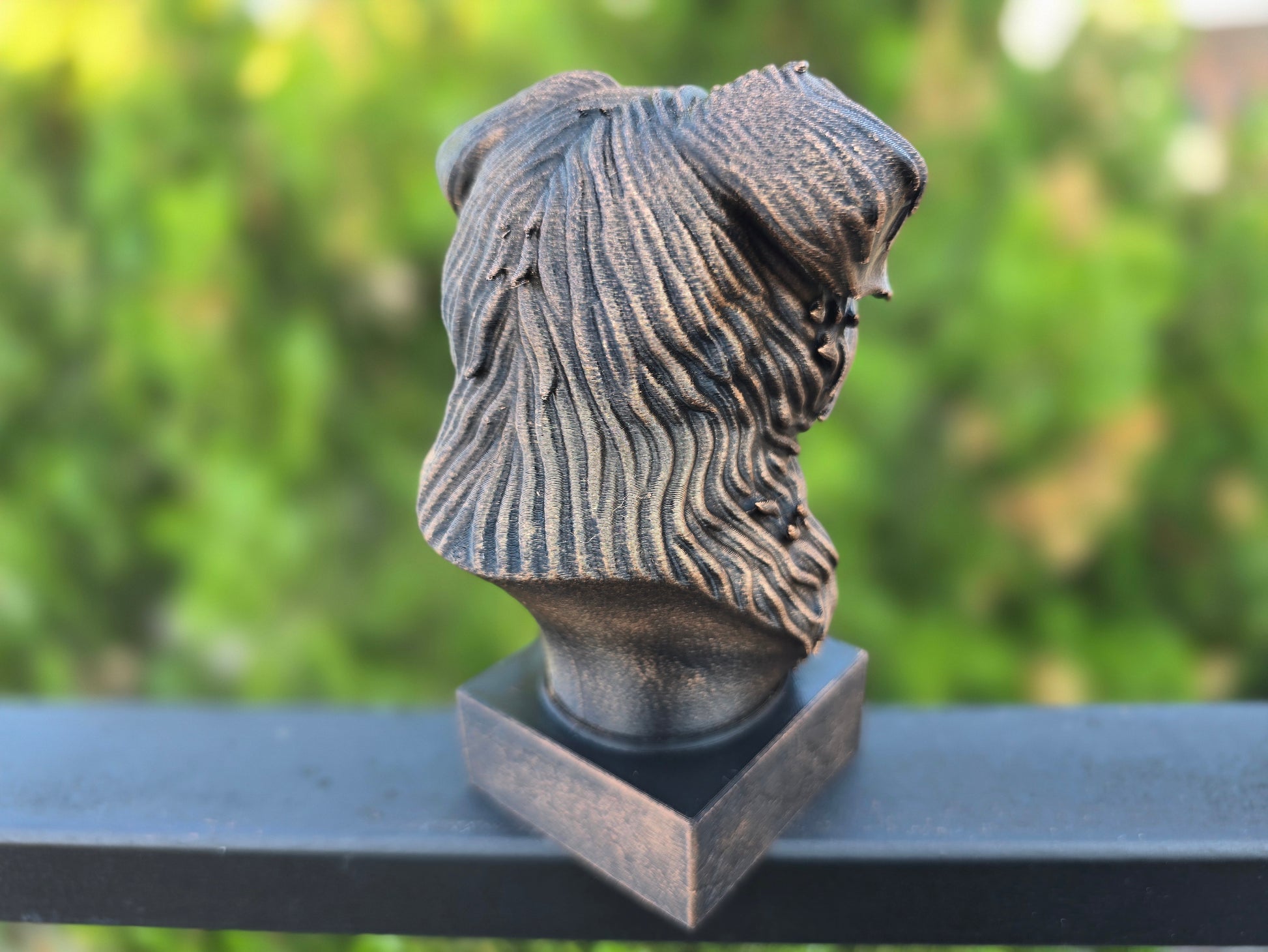 Dog Memorial, Yorkipoo, Bronze-Look Urn Bust-Printastic Treasures