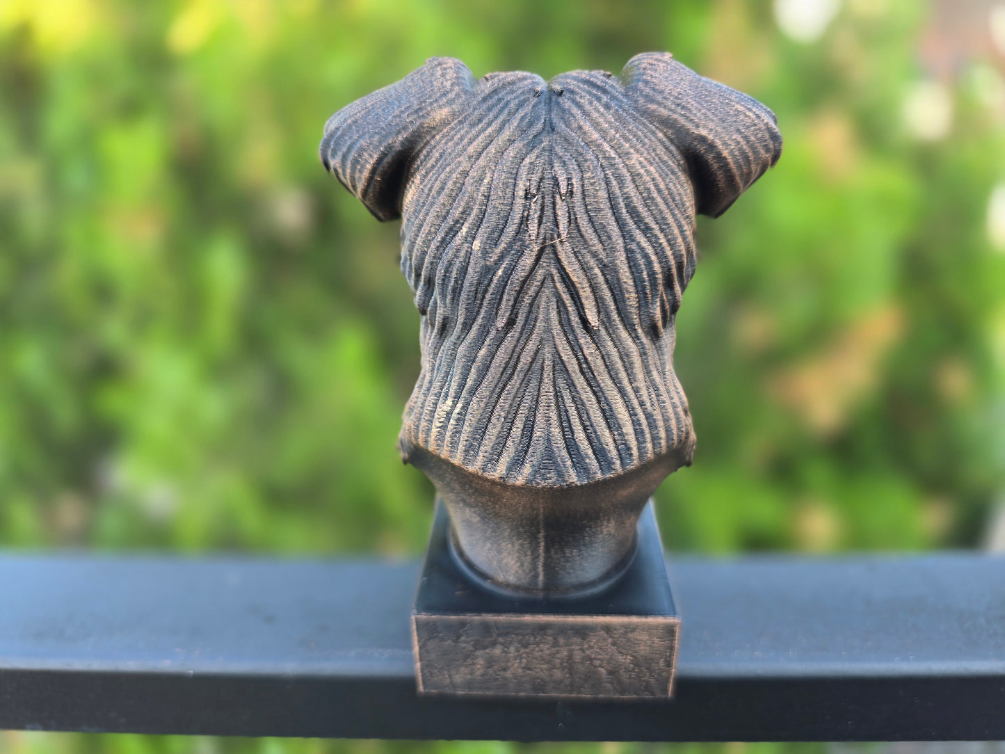 Dog Memorial, Yorkipoo, Bronze-Look Urn Bust-Printastic Treasures