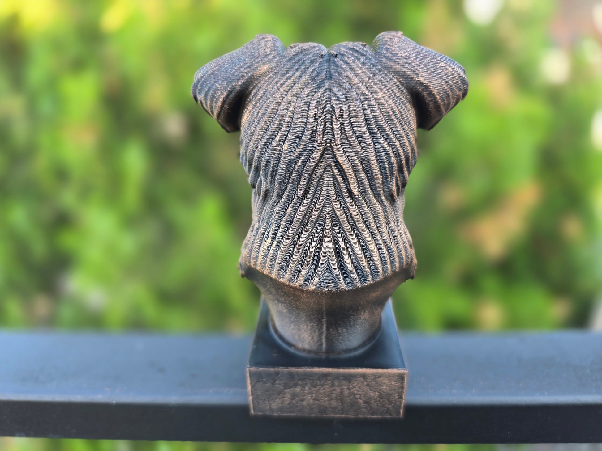 Dog Memorial, Yorkipoo, Bronze-Look Urn Bust-Printastic Treasures
